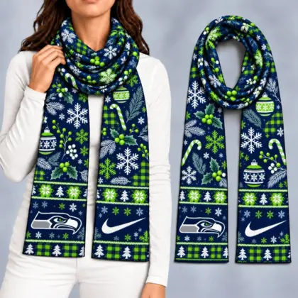Seattle Seahawks | Premium NFL Christmas GameDay Ready Scarf NY