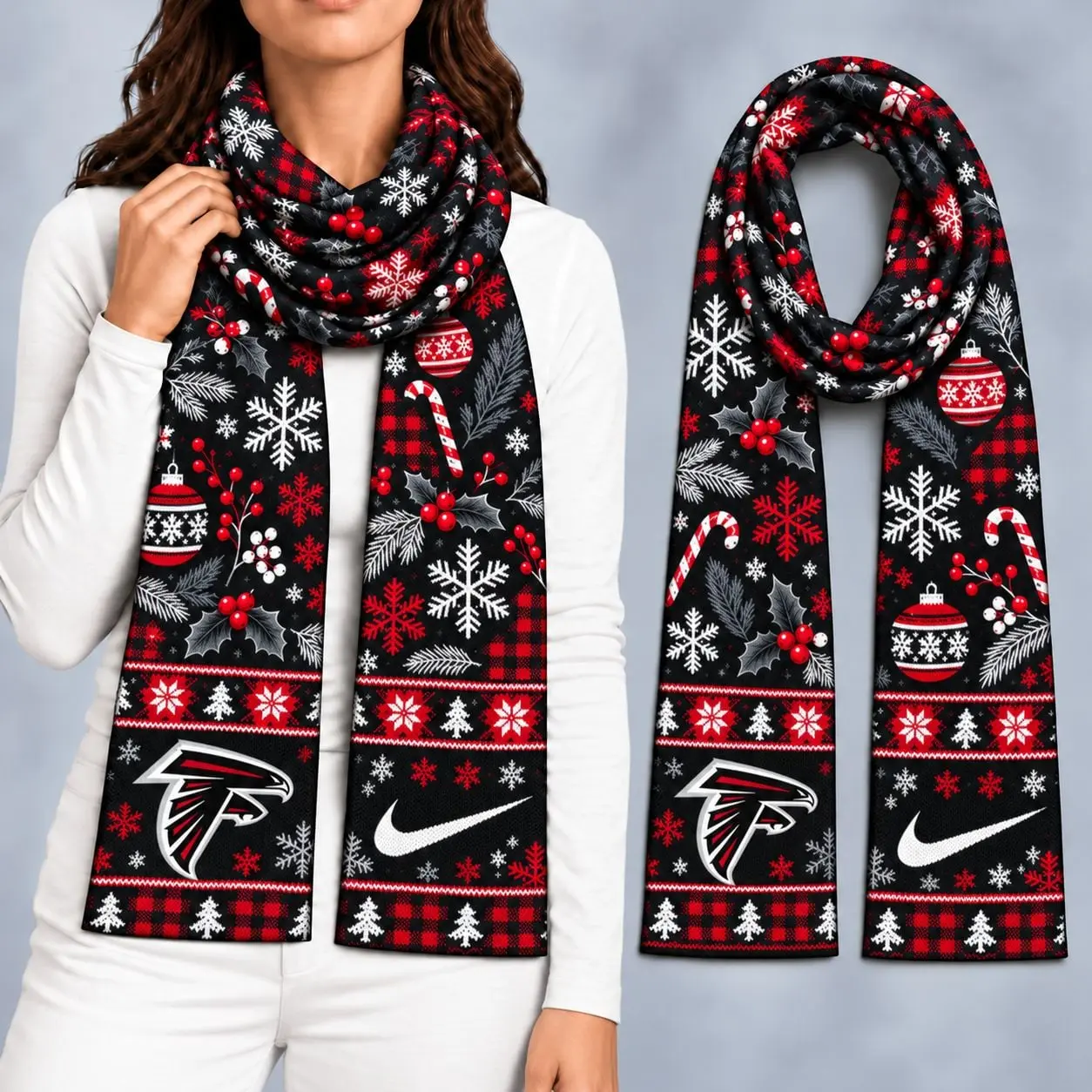 Atlanta Falcons | Premium NFL Christmas GameDay Ready Scarf NY