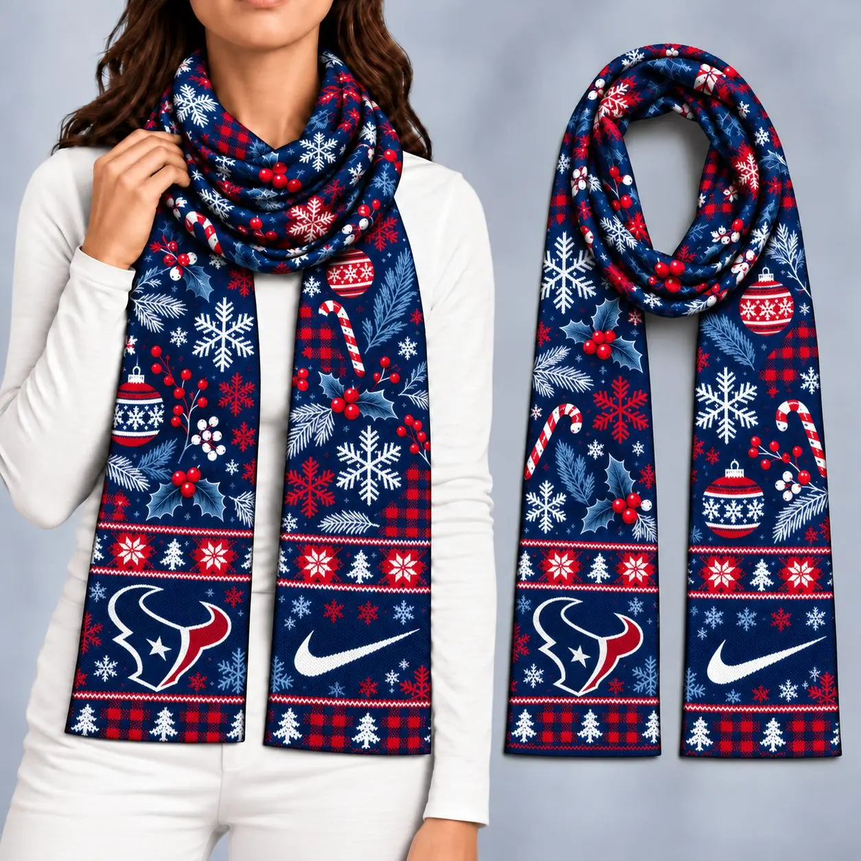 Houston Texans | Premium NFL Christmas GameDay Ready Scarf NY