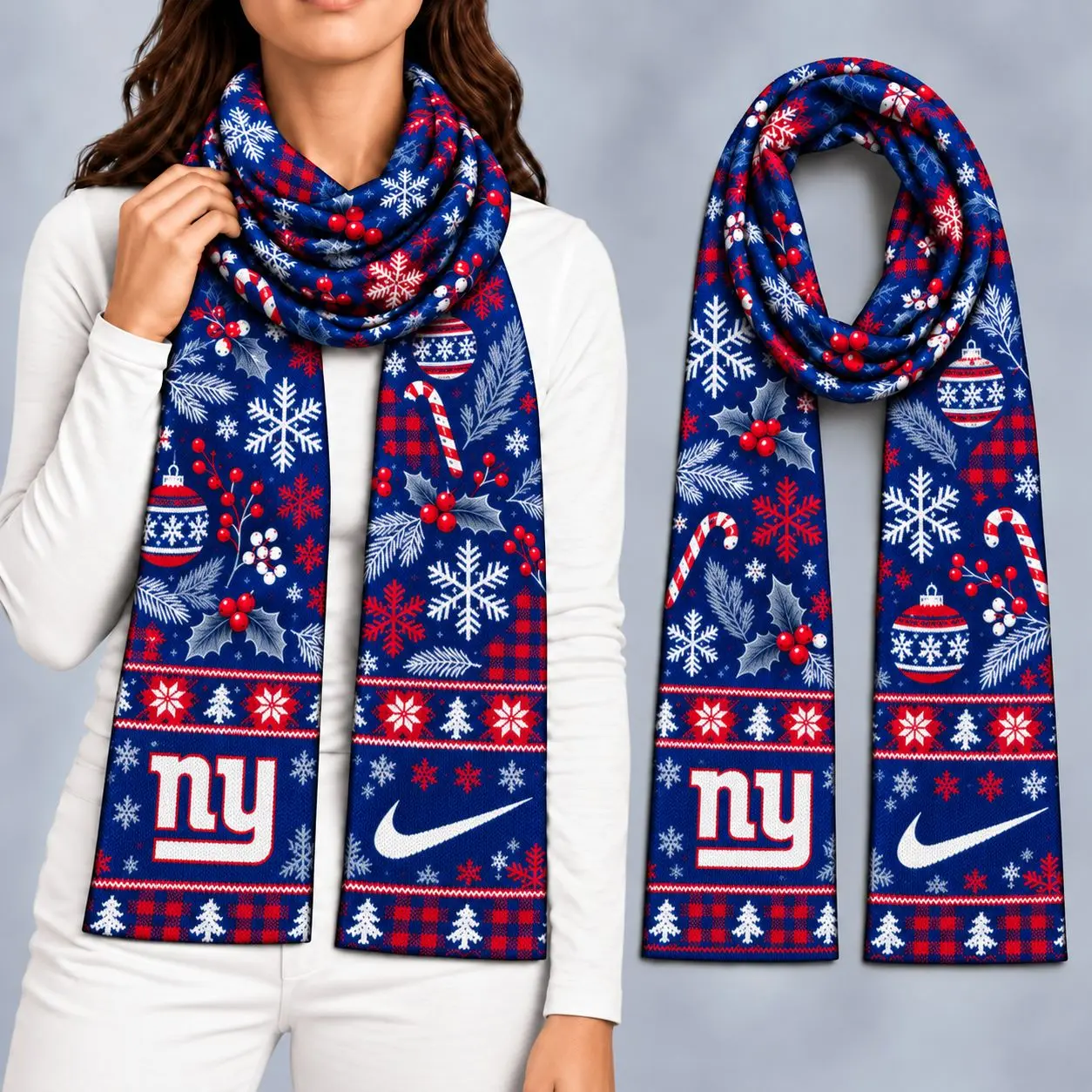 New York Giants | Premium NFL Christmas GameDay Ready Scarf NY