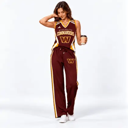Washington Commanders | Premium NFL Women's Sleeveless V-Neck Tracksuit Set NTH1