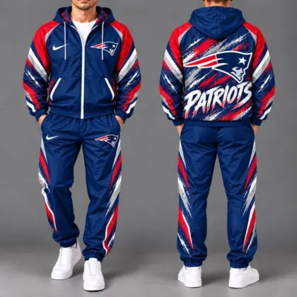 New England Patriots | Premium NFL Team Pride Waterproof Polyester Jacket And Joggers Set NY