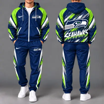 Seattle Seahawks | Premium NFL Team Pride Waterproof Polyester Jacket And Joggers Set NY