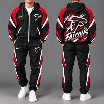 Atlanta Falcons | Premium NFL Team Pride Waterproof Polyester Jacket And Joggers Set NY