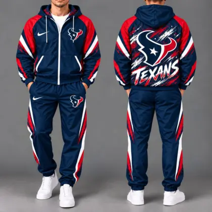 Houston Texans | Premium NFL Team Pride Waterproof Polyester Jacket And Joggers Set NY