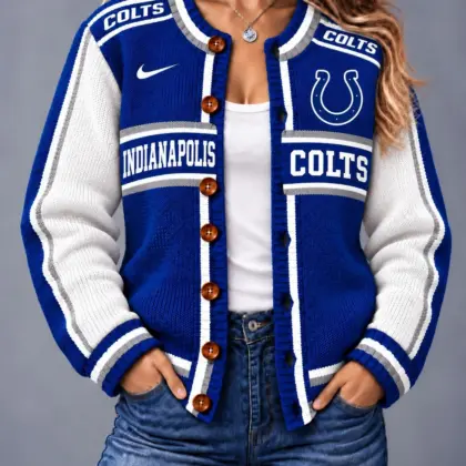 Indianapolis Colts | Premium NFL Vintage Varsity Cardigan NY