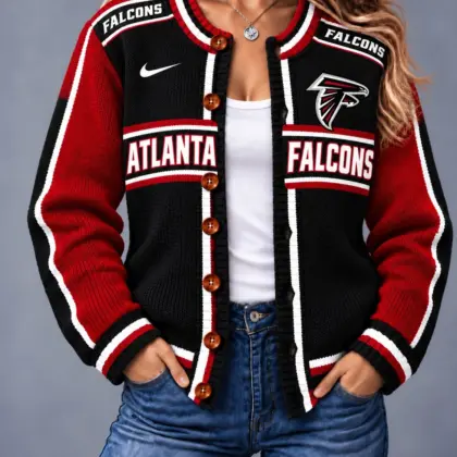 Atlanta Falcons | Premium NFL Vintage Varsity Cardigan NY