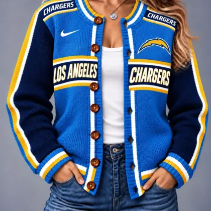 Los Angeles Chargers | Premium NFL Vintage Varsity Cardigan NY