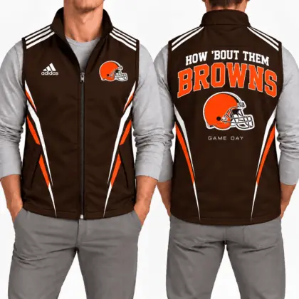 Cleveland Browns | Premium NFL Elite Velocity Full-Zip Sleeveless Vest NTH1