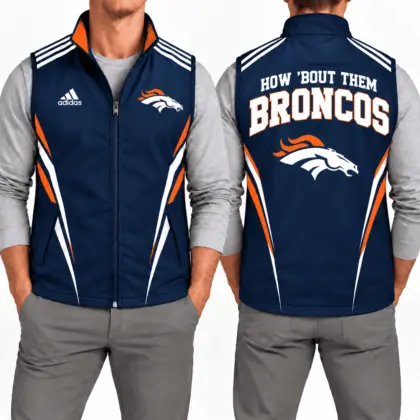 Denver Broncos | Premium NFL Elite Velocity Full-Zip Sleeveless Vest NTH1