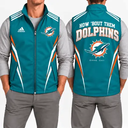 Miami Dolphins | Premium NFL Elite Velocity Full-Zip Sleeveless Vest NTH1