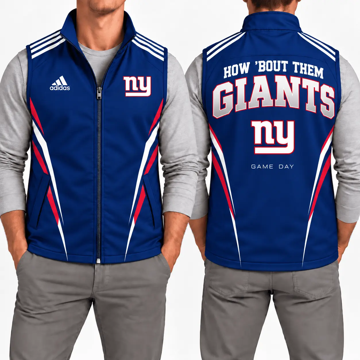 New York Giants | Premium NFL Elite Velocity Full-Zip Sleeveless Vest NTH1