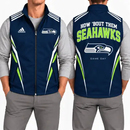 Seattle Seahawks | Premium NFL Elite Velocity Full-Zip Sleeveless Vest NTH1