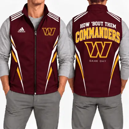 Washington Commanders | Premium NFL Elite Velocity Full-Zip Sleeveless Vest NTH1