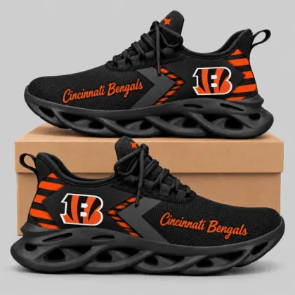 Cincinnati Bengals | NFL Script Wordmark Wave Sole Sneakers TD
