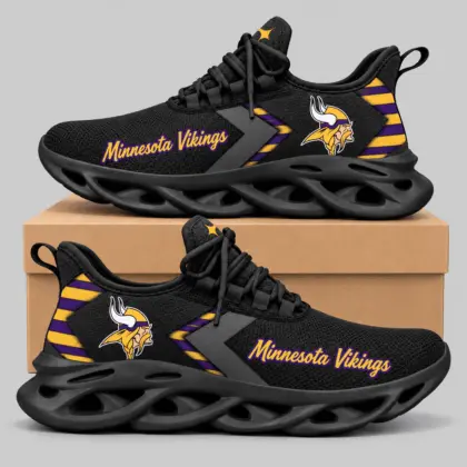 Minnesota Vikings | NFL Script Wordmark Wave Sole Sneakers TD