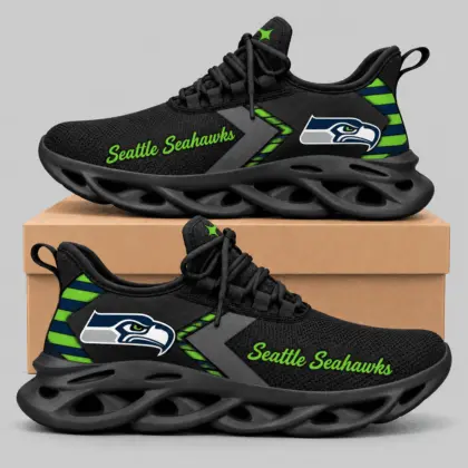 Seattle Seahawks | NFL Script Wordmark Wave Sole Sneakers TD