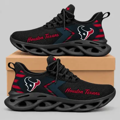 Houston Texans | NFL Script Wordmark Wave Sole Sneakers TD