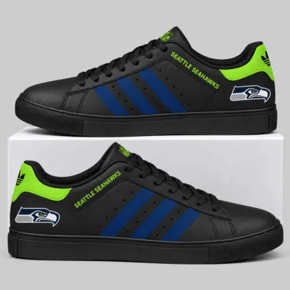 Seattle Seahawks | NFL Triple Stripe Low Top Sneakers TD