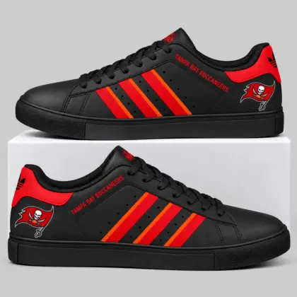 Tampa Bay Buccaneers | NFL Triple Stripe Low Top Sneakers TD