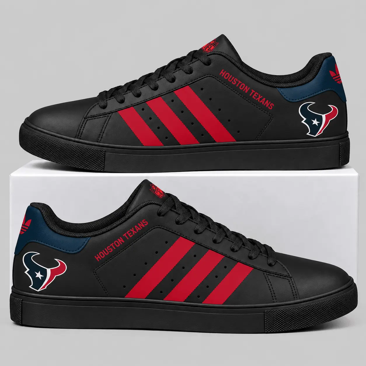 Houston Texans | NFL Triple Stripe Low Top Sneakers TD