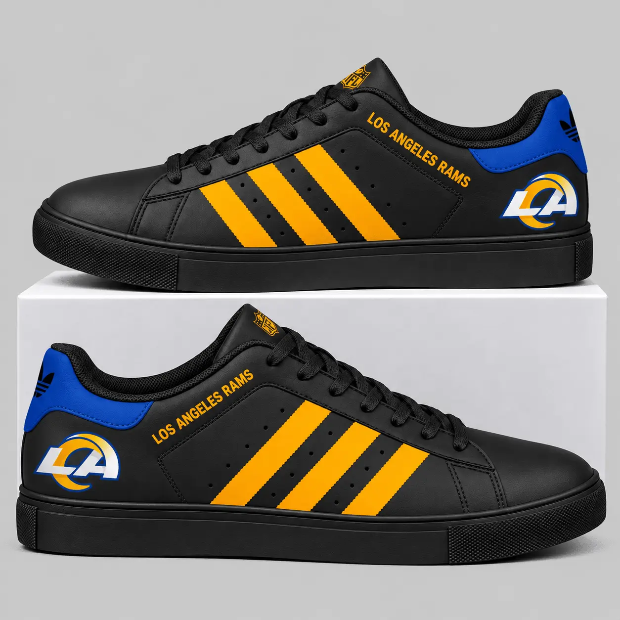 Los Angeles Rams | NFL Triple Stripe Low Top Sneakers TD