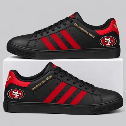 San Francisco 49ers | NFL Triple Stripe Low Top Sneakers TD