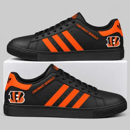 Cincinnati Bengals | NFL Triple Stripe Low Top Sneakers TD
