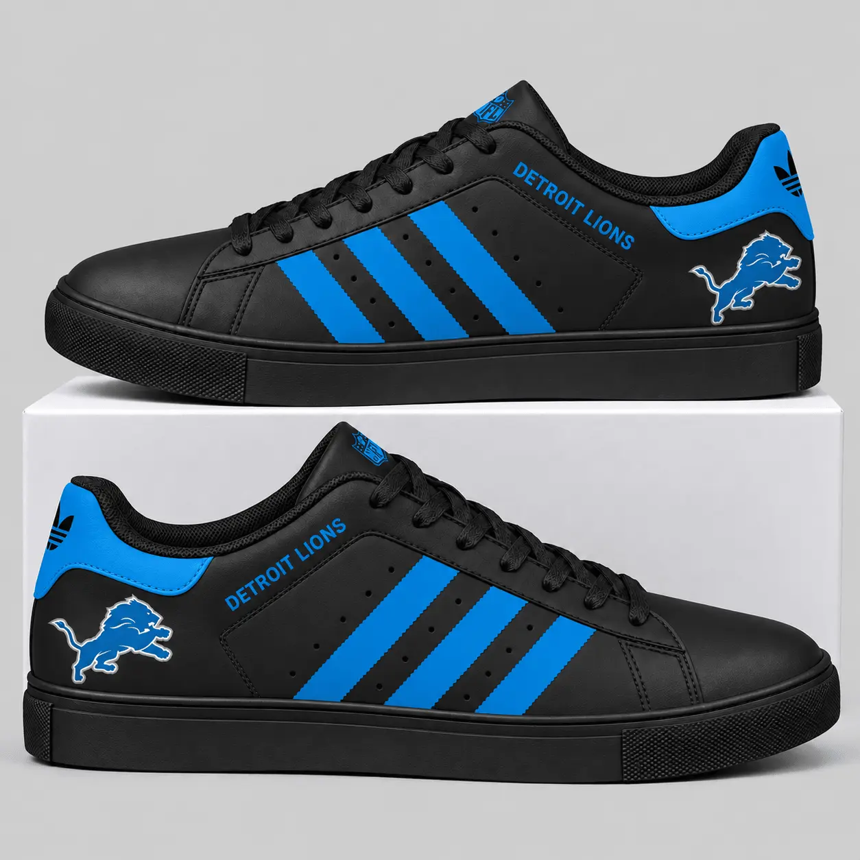 Detroit Lions | NFL Triple Stripe Low Top Sneakers TD
