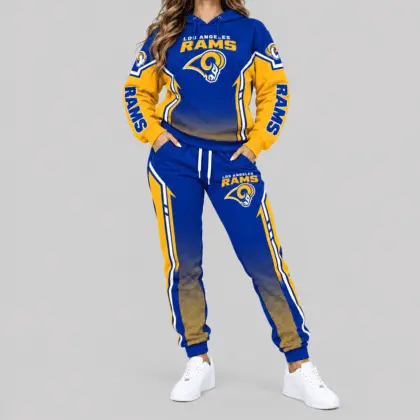 Los Angeles Rams | NFL Gradient Sleeve Hoodie Jogger Set TD