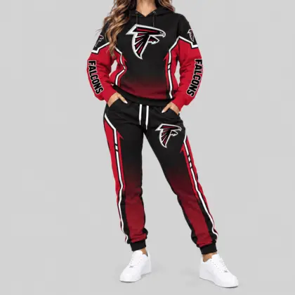 Atlanta Falcons | NFL Gradient Sleeve Hoodie Jogger Set TD