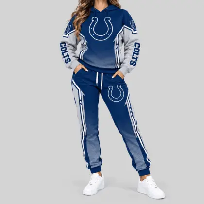 Indianapolis Colts | NFL Gradient Sleeve Hoodie Jogger Set TD