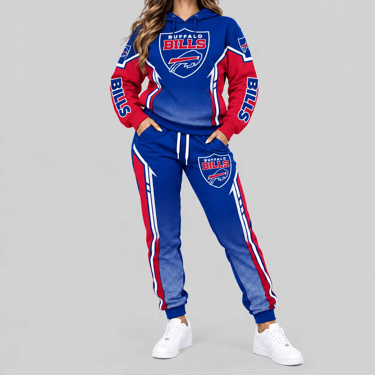 Buffalo Bills | NFL Gradient Sleeve Hoodie Jogger Set TD