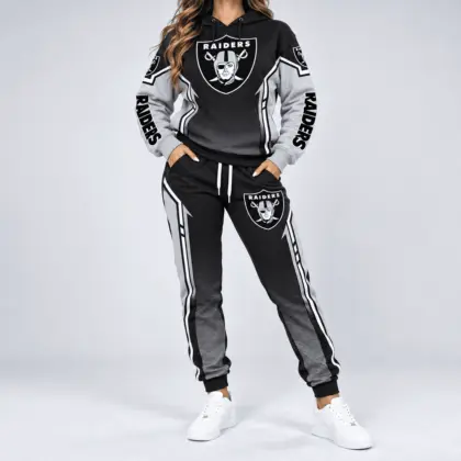 Las Vegas Raiders | NFL Gradient Sleeve Hoodie Jogger Set TD