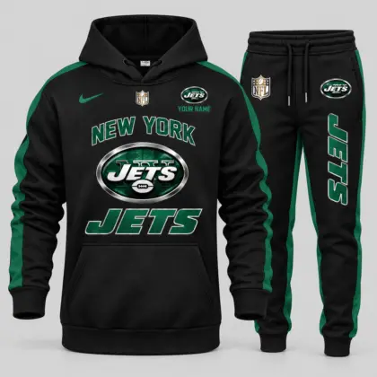 New York Jets | NFL Gold Emblem Hoodie Jogger Set TD