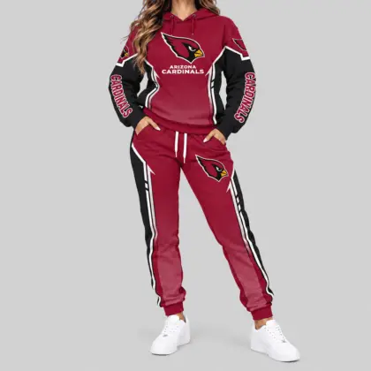 Arizona Cardinals | NFL Gradient Sleeve Hoodie Jogger Set TD