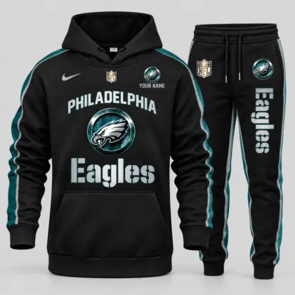 Philadelphia Eagles | NFL Gold Emblem Hoodie Jogger Set TD