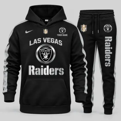Las Vegas Raiders | NFL Gold Emblem Hoodie Jogger Set TD