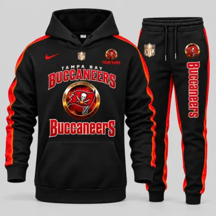 Tampa Bay Buccaneers | NFL Gold Emblem Hoodie Jogger Set TD