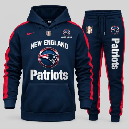 New England Patriots | NFL Gold Emblem Hoodie Jogger Set TD