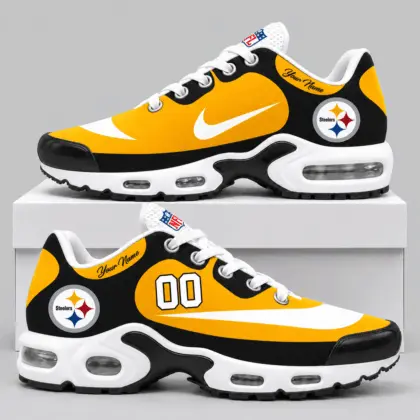 Pittsburgh Steelers | NFL Custom Name Number Air Cushion Sneakers TD