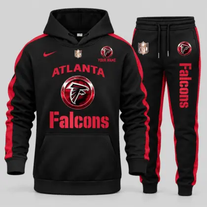 Atlanta Falcons | NFL Gold Emblem Hoodie Jogger Set TD