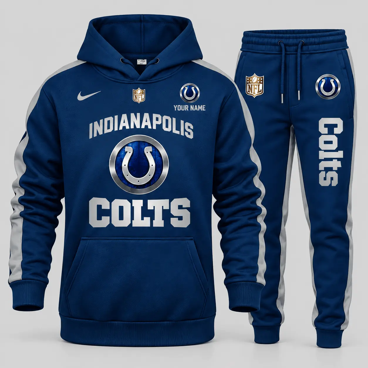 Indianapolis Colts | NFL Gold Emblem Hoodie Jogger Set TD