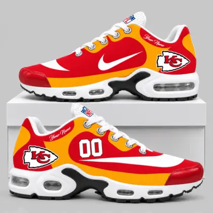 Kansas City Chiefs | NFL Custom Name Number Air Cushion Sneakers TD