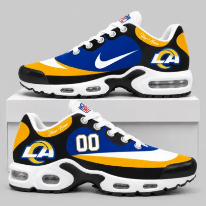 Los Angeles Rams | NFL Custom Name Number Air Cushion Sneakers TD