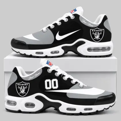 Las Vegas Raiders | NFL Custom Name Number Air Cushion Sneakers TD