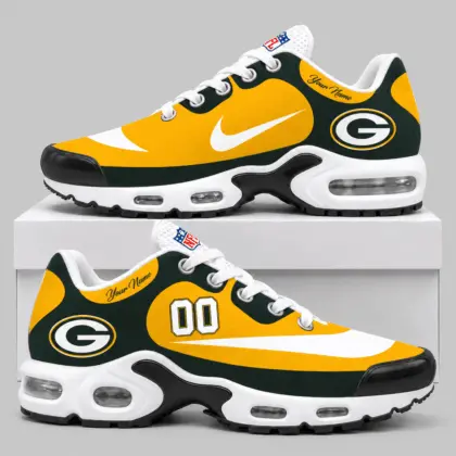 Green Bay Packers | NFL Custom Name Number Air Cushion Sneakers TD