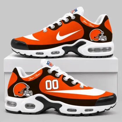 Cleveland Browns | NFL Custom Name Number Air Cushion Sneakers TD