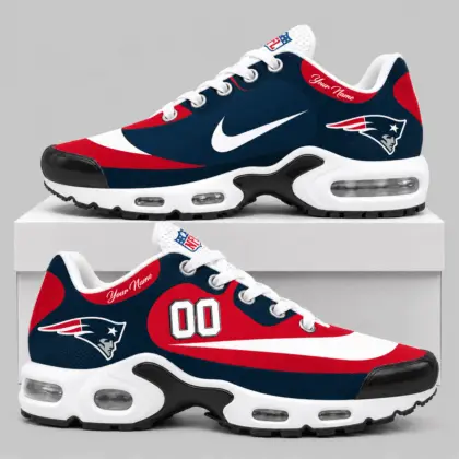 New England Patriots | NFL Custom Name Number Air Cushion Sneakers TD