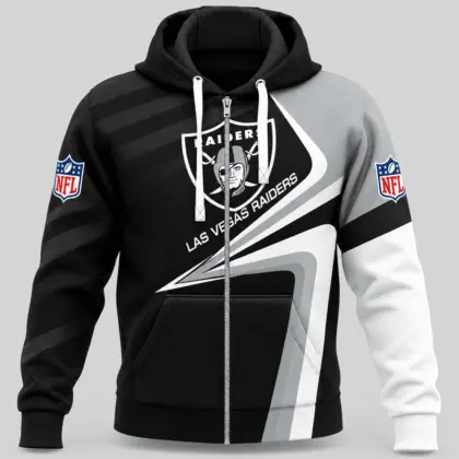 Las Vegas Raiders | NFL Swoosh Wave Zip Hoodie TD